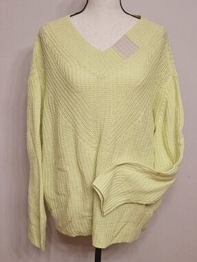 Lisa Todd V-Neck Sour Patch Lightweight Knit Sweater